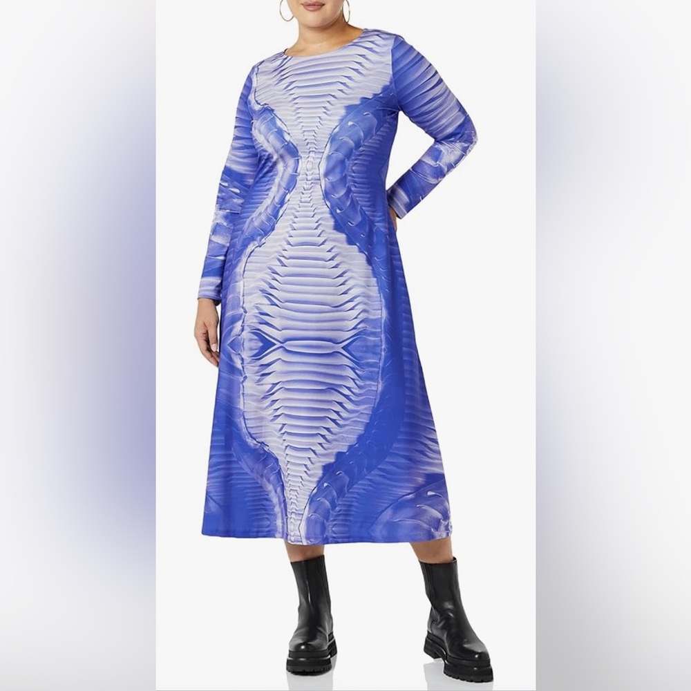 Georgia Hardinge Snakeskin Dress 3X Making the Cut Amazon the Drop